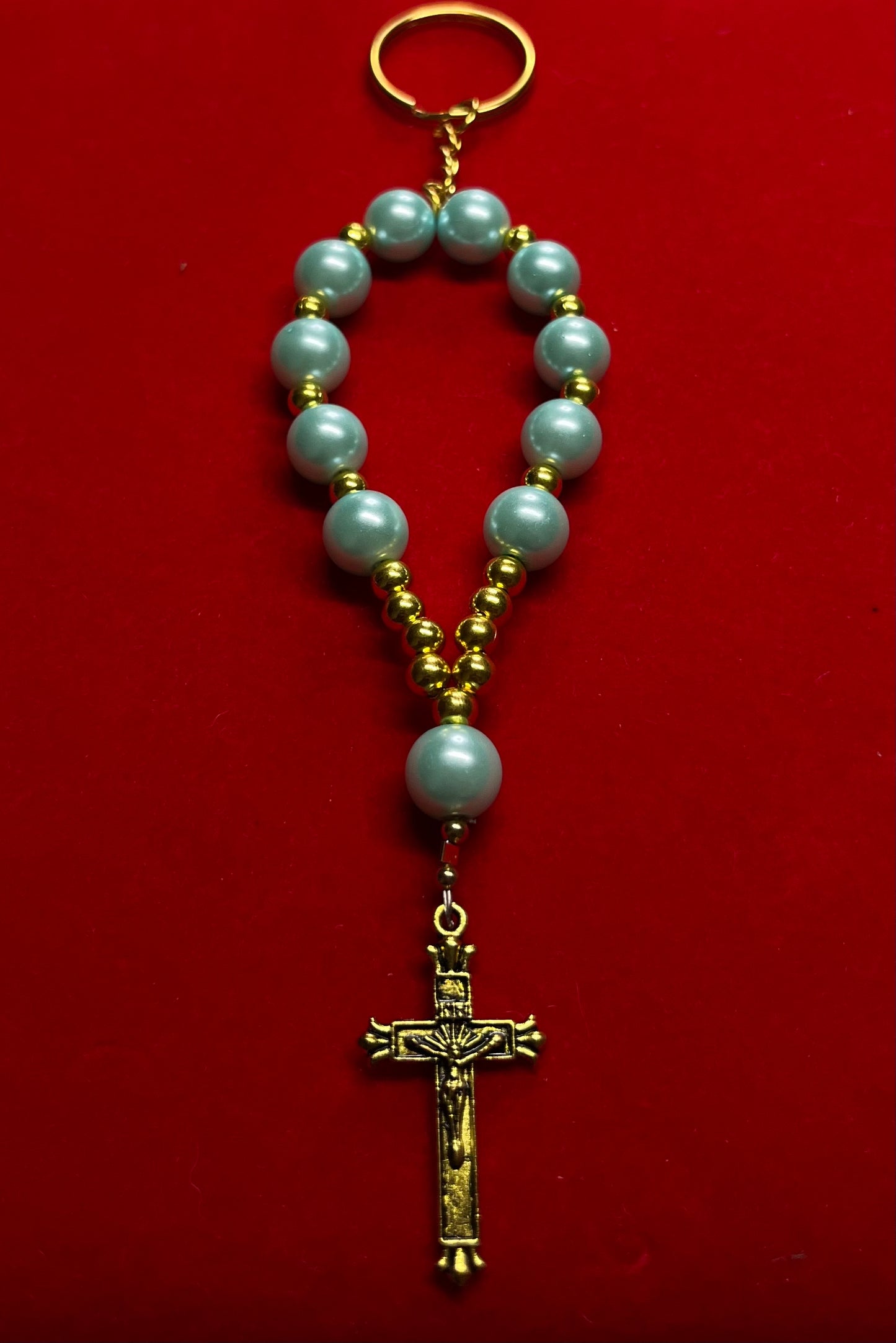 Blue & Gold Keychain