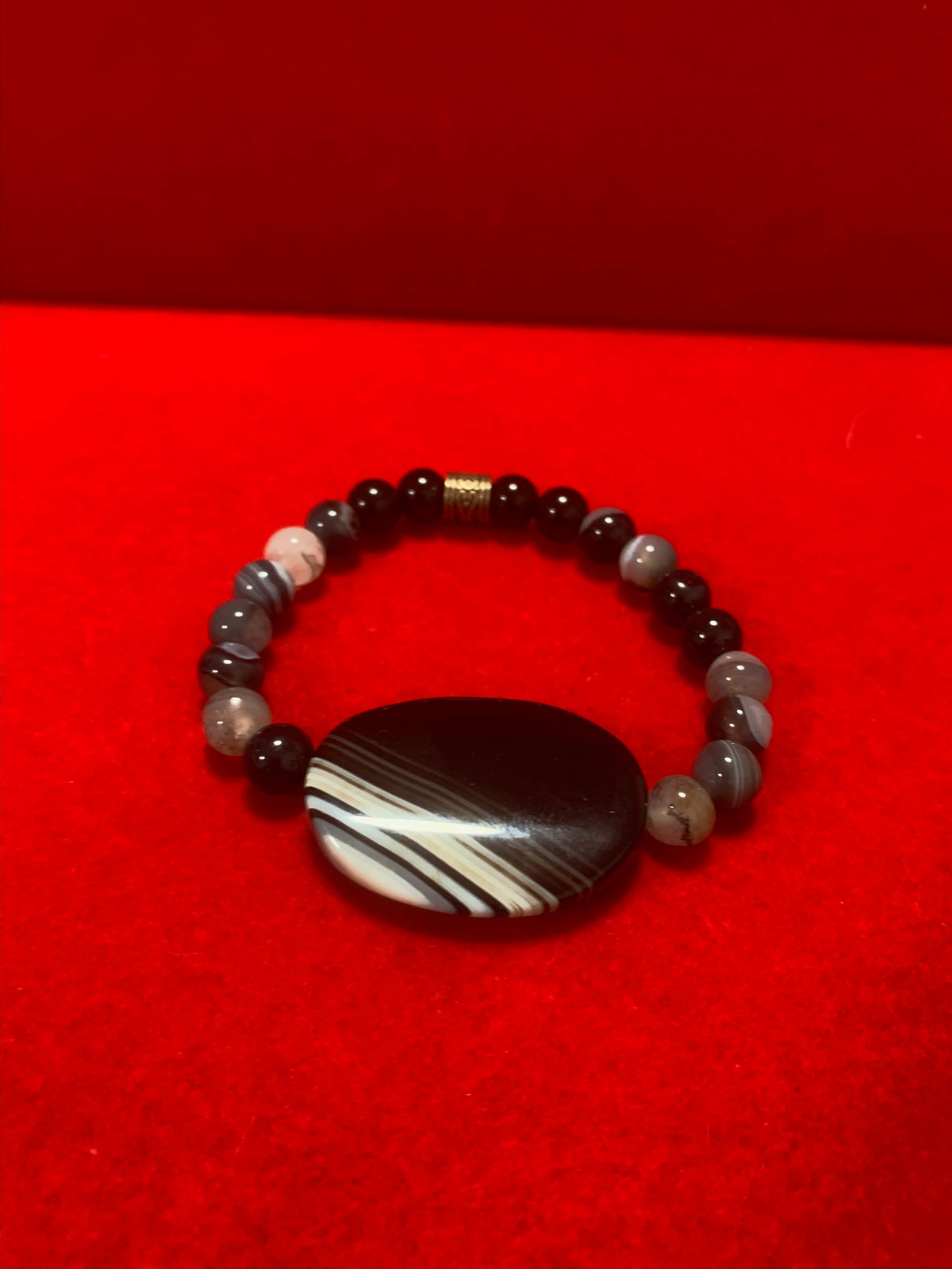 Gray Center Stone Bracelet