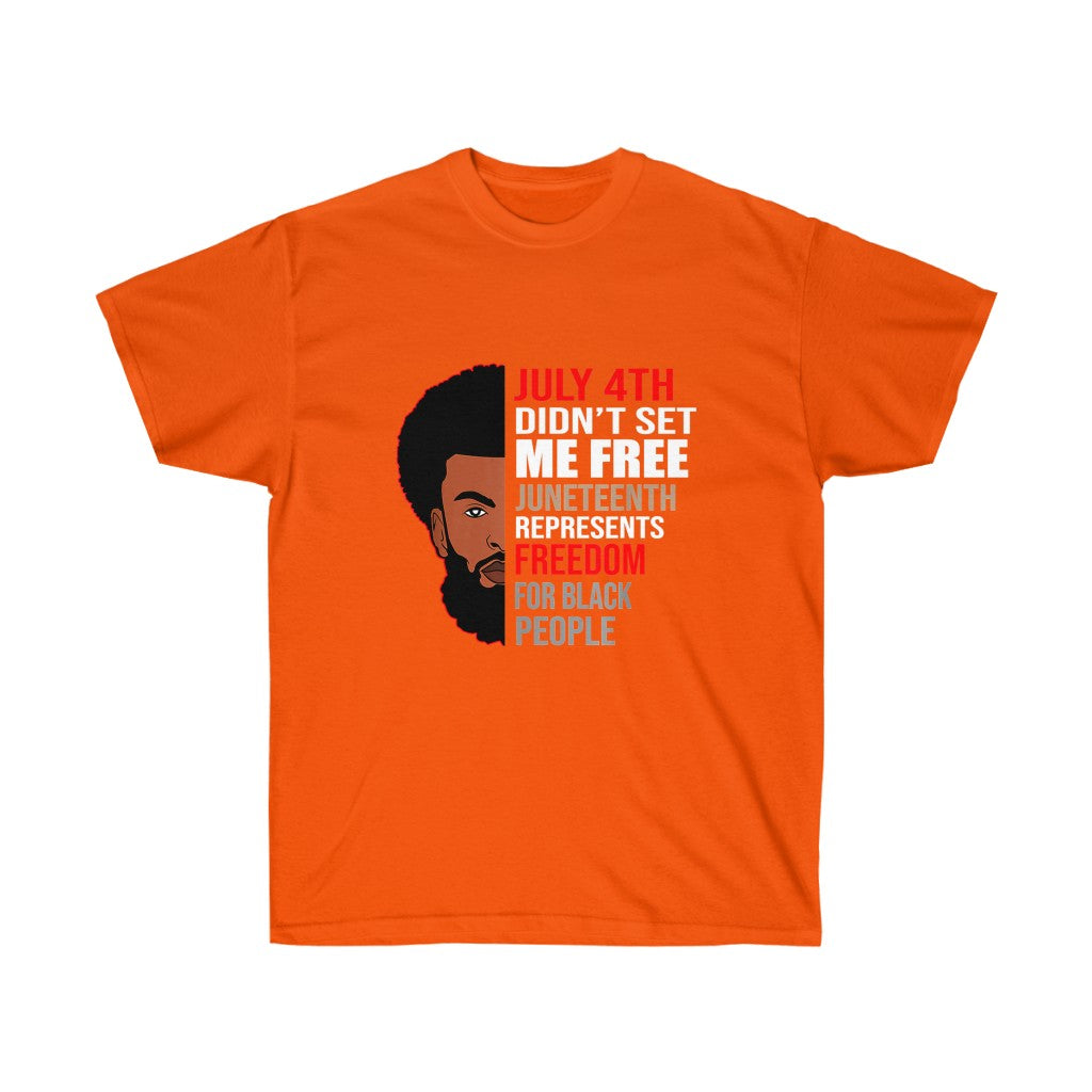 Man W/ Afro Cotton Tee