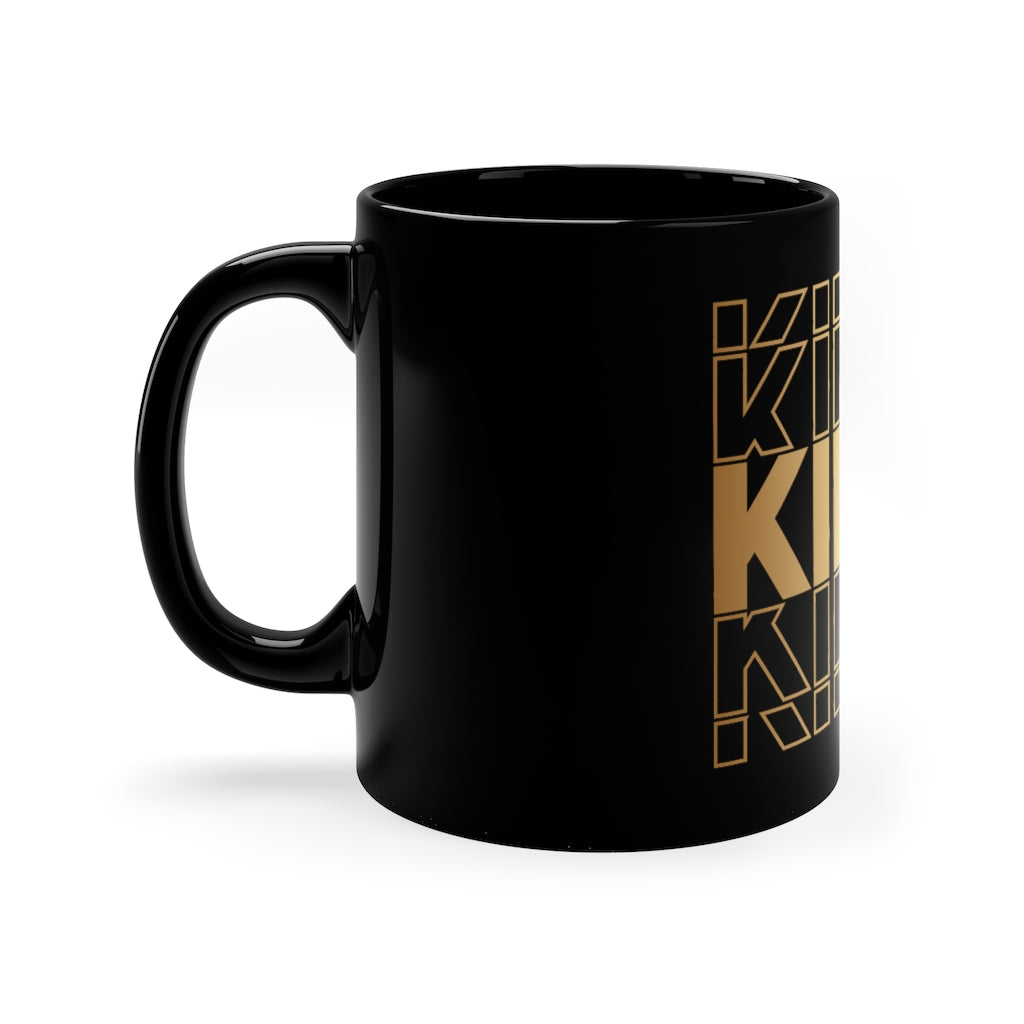 King Black Mug