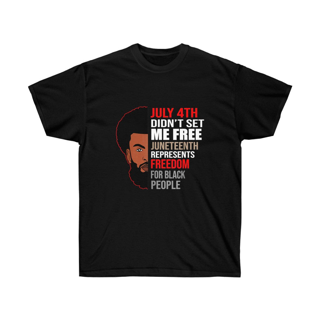 Man W/ Afro Cotton Tee