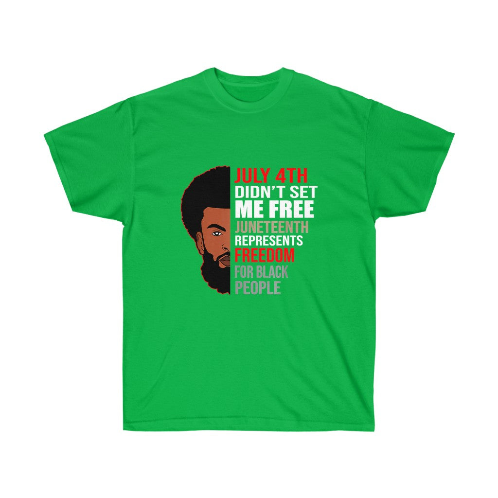 Man W/ Afro Cotton Tee