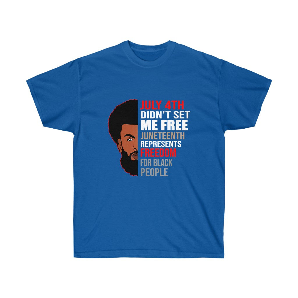Man W/ Afro Cotton Tee