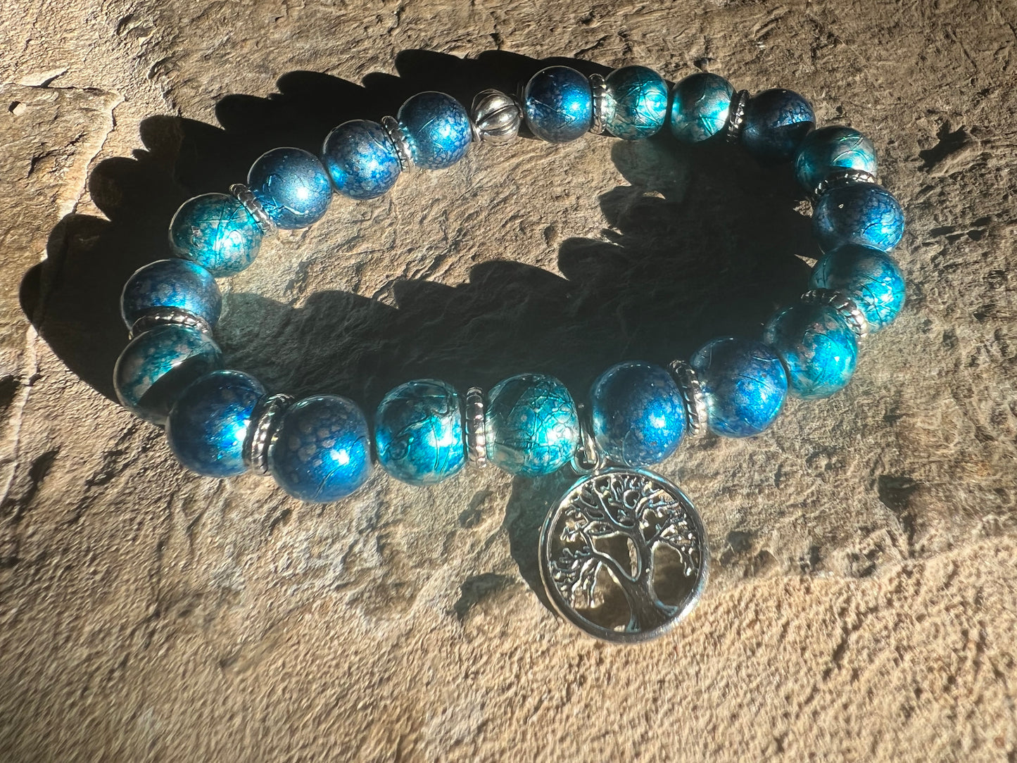 Blue Tree of Life Bracelet